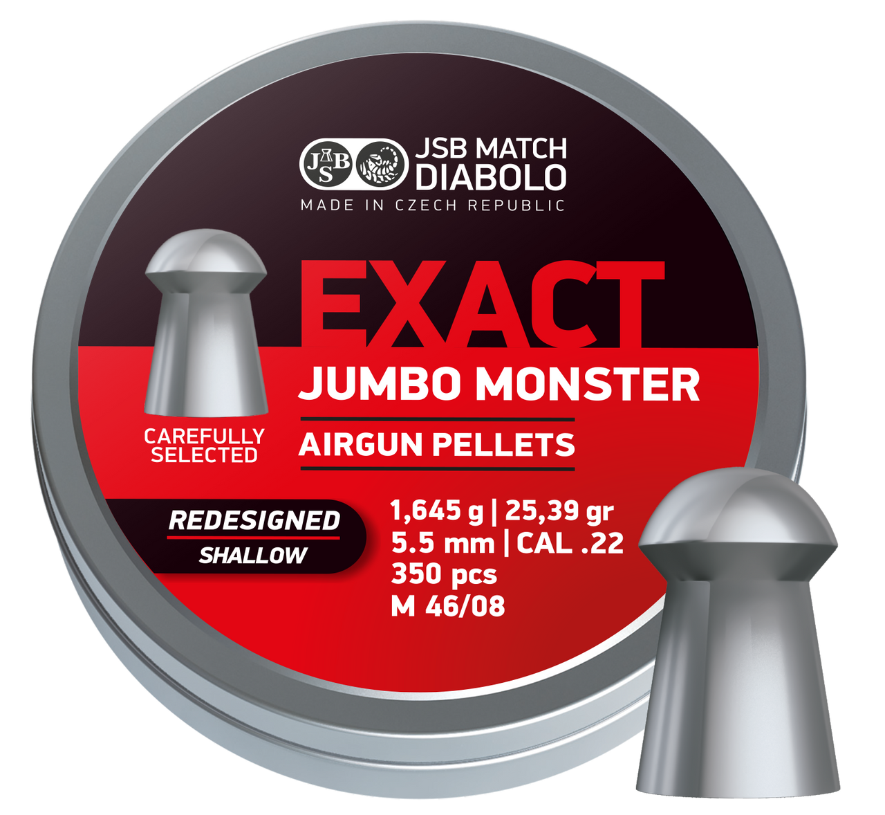 JSB |Exact Jumbo Monster .22 cal | Redesigned Shallow Skirt