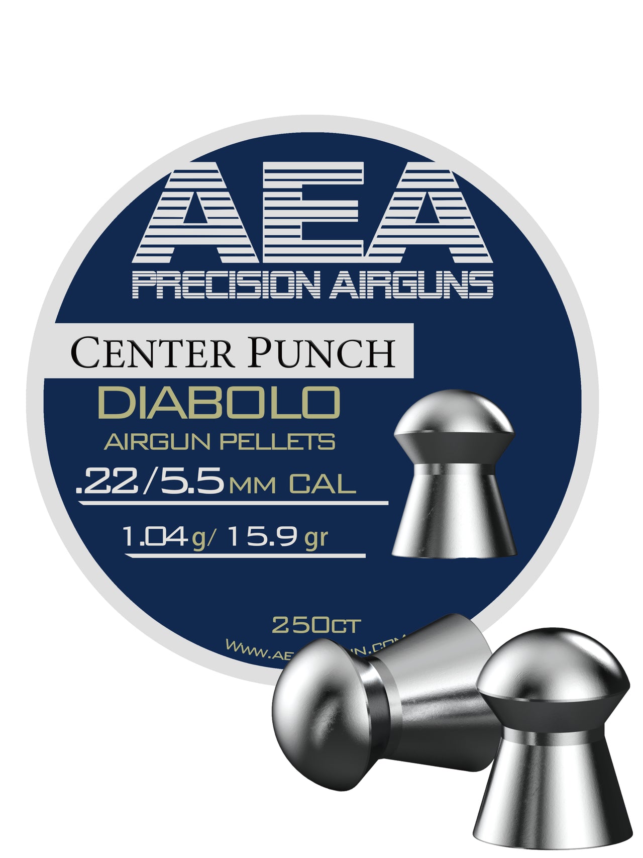 AEA Center Punch Pellets | .22 Cal | 15.9 gr