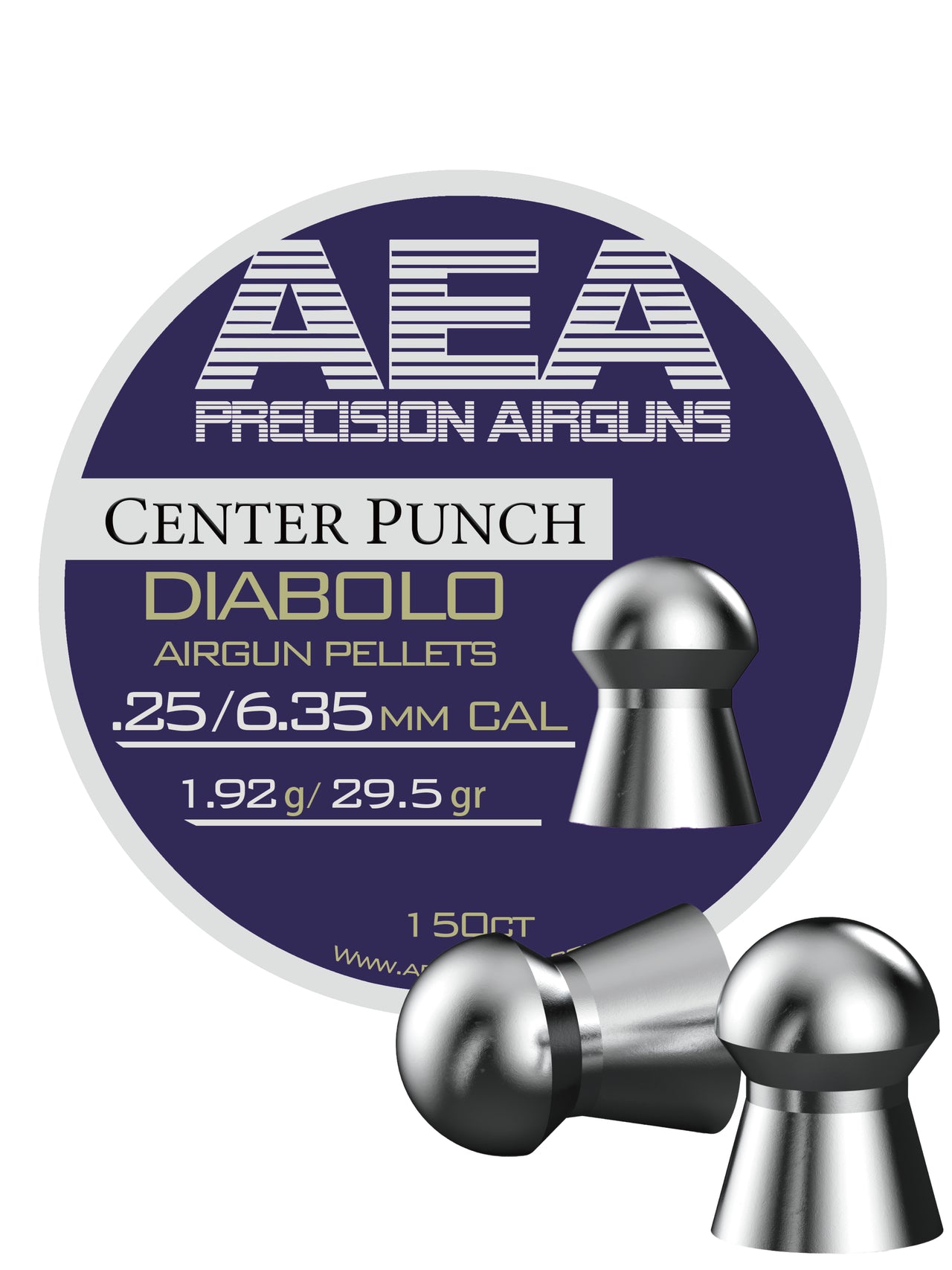 AEA Center Punch Pellets | .25 Cal | 29.5 gr
