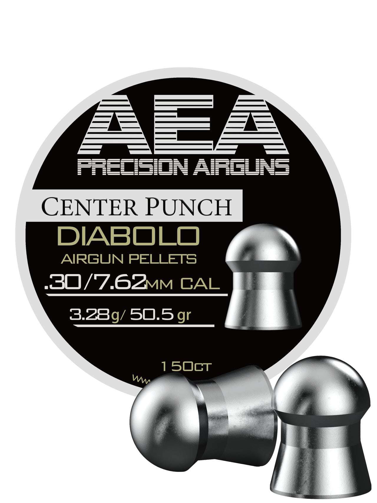 AEA Center Punch Pellets | .30 Cal | 50.5 gr | 150 Ct