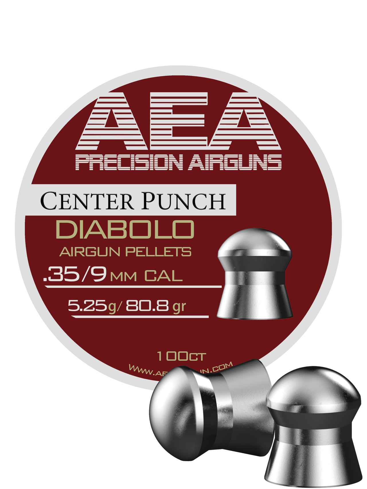 AEA Center Punch Pellets | .35 Cal | 80.8 gr | 100 Ct