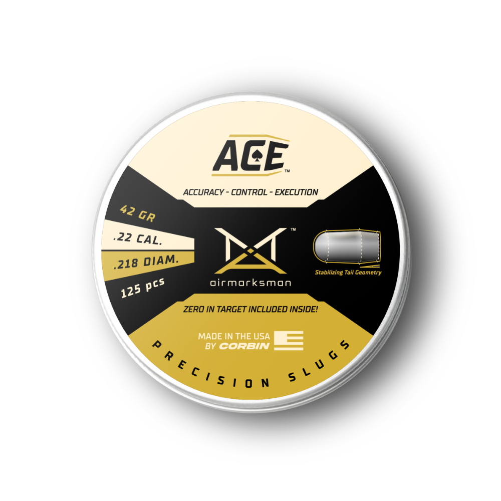 AirMarksman “ACE” Precision Slug | .22 42gr (.218) | 125ct | Boat Tail
