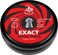 Thumbnail for JSB Match Diabolo Exact Jumbo HEAVY | .22 Cal | 18.13 Grains | 500 Ct