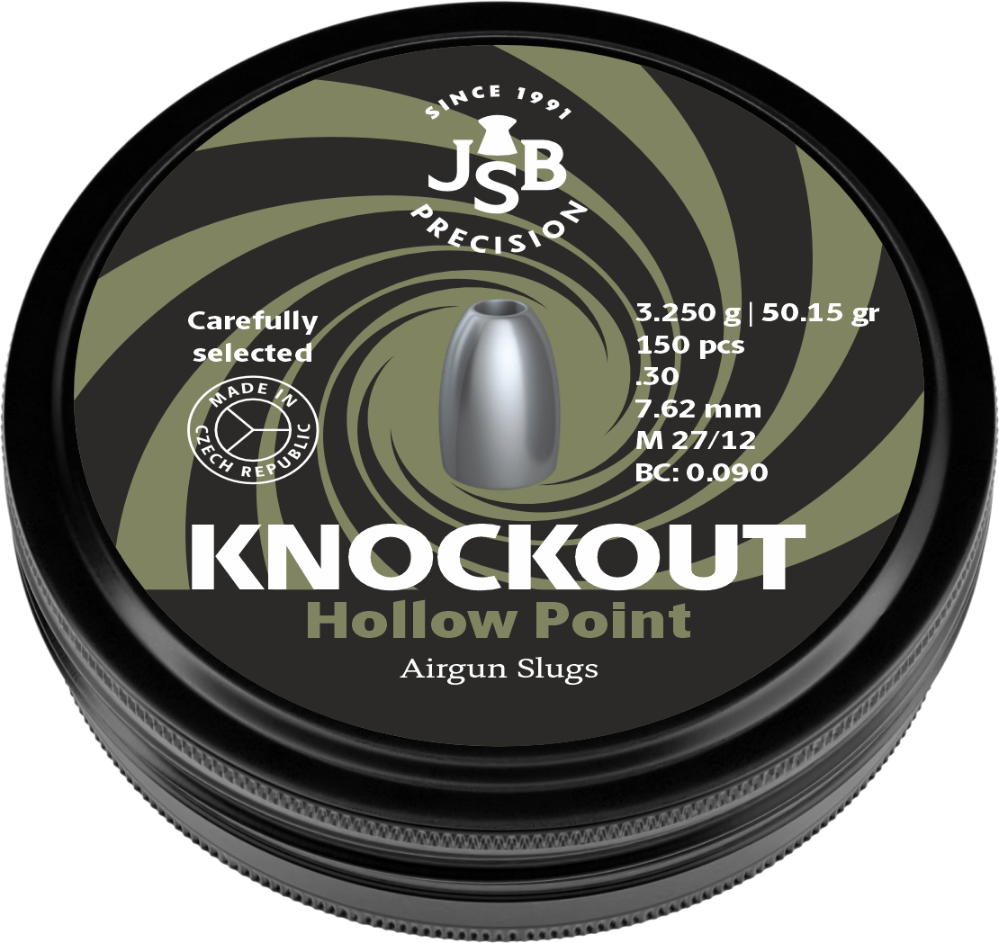 JSB Match Diabolo KnockOut Slugs | .30 Cal | 50.15 Grains | 150 Ct