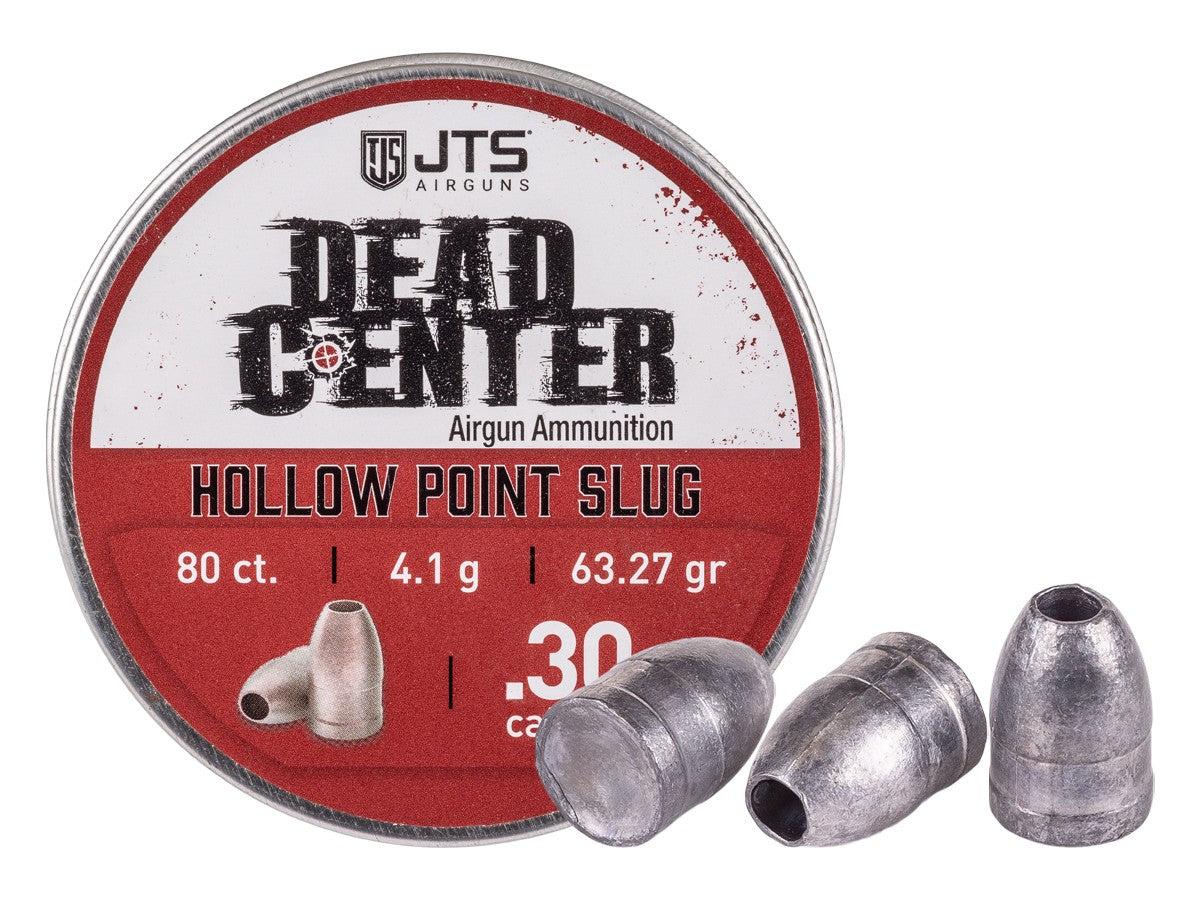 JTS Dead Center Precision Hollowpoint Slugs | .30 Cal  63.27gr | 80ct