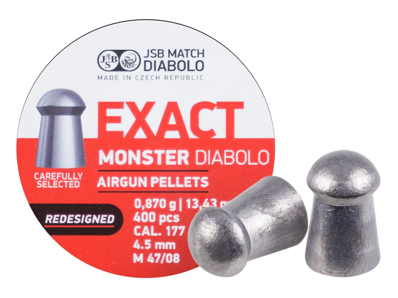 JSB Exact Monster Diablo REDESIGNED | .177 Cal | 13.43 Grains | 400 ct