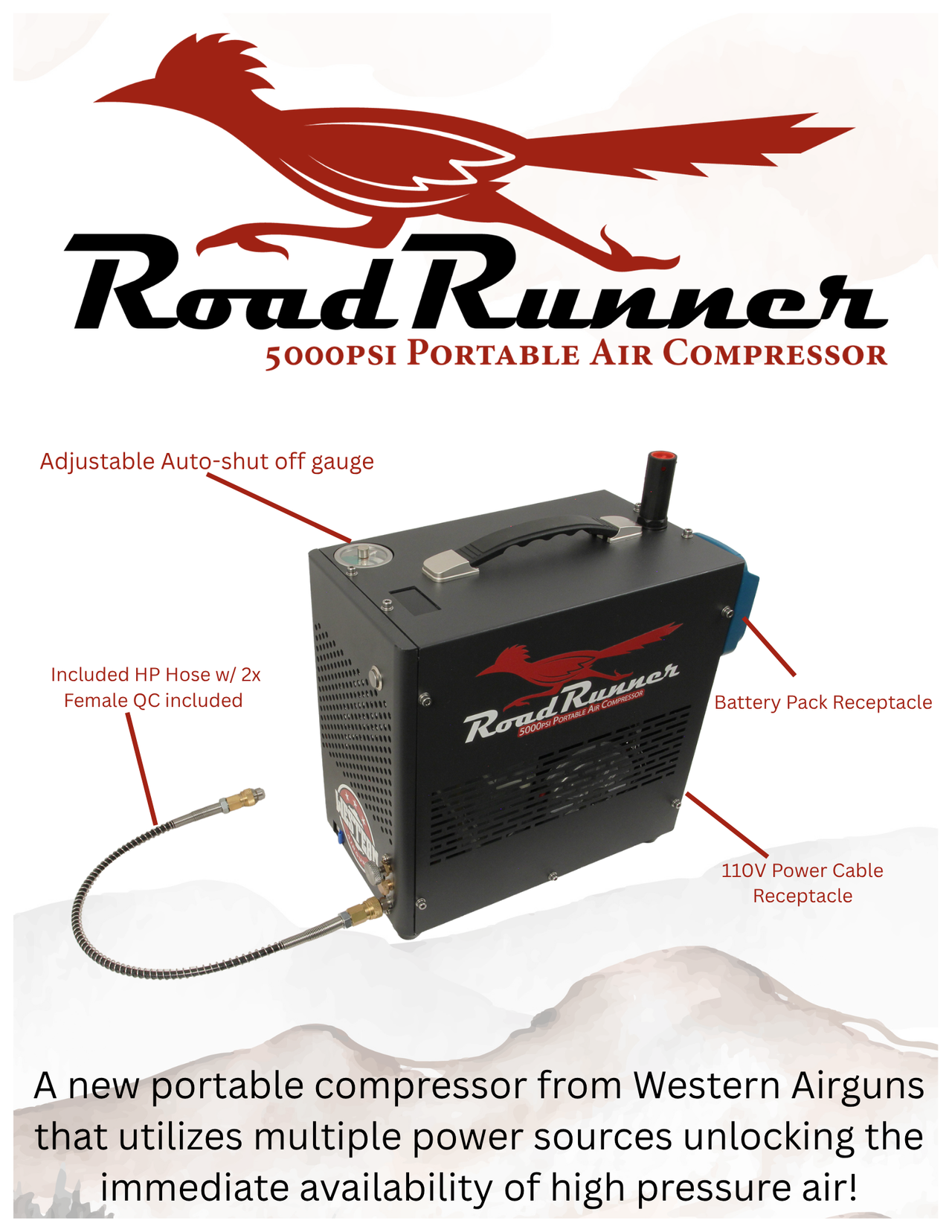 Western Airguns | Road Runner Compressor