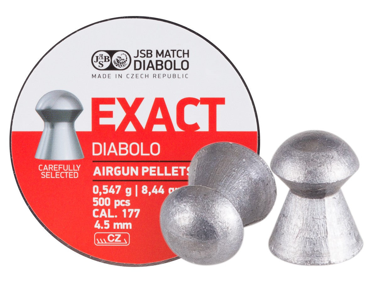 JSB Match Diabolo Exact | .177 Cal | 8.44 Grains | 500 Ct