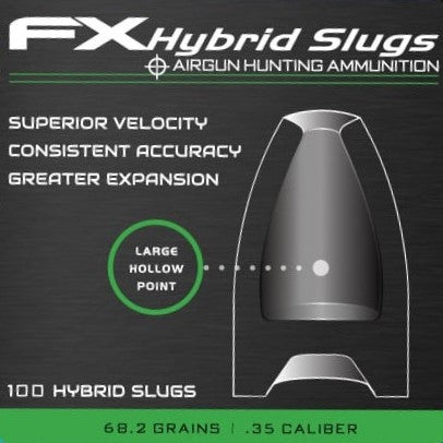 FX Hybrid Slugs | .35 Cal | 68.2 Grains | 100 Ct