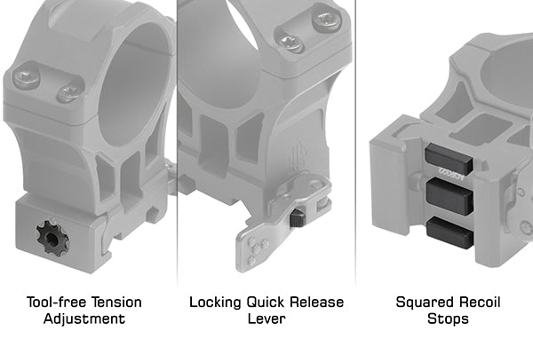 UTG ACCU-SYNC QR | 2 PCs High Profile | PICATINNY Rings