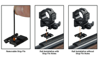 Thumbnail for UTG | .22/Airgun to Picatinny/Weaver Low Pro Snap-in Adaptor Mount