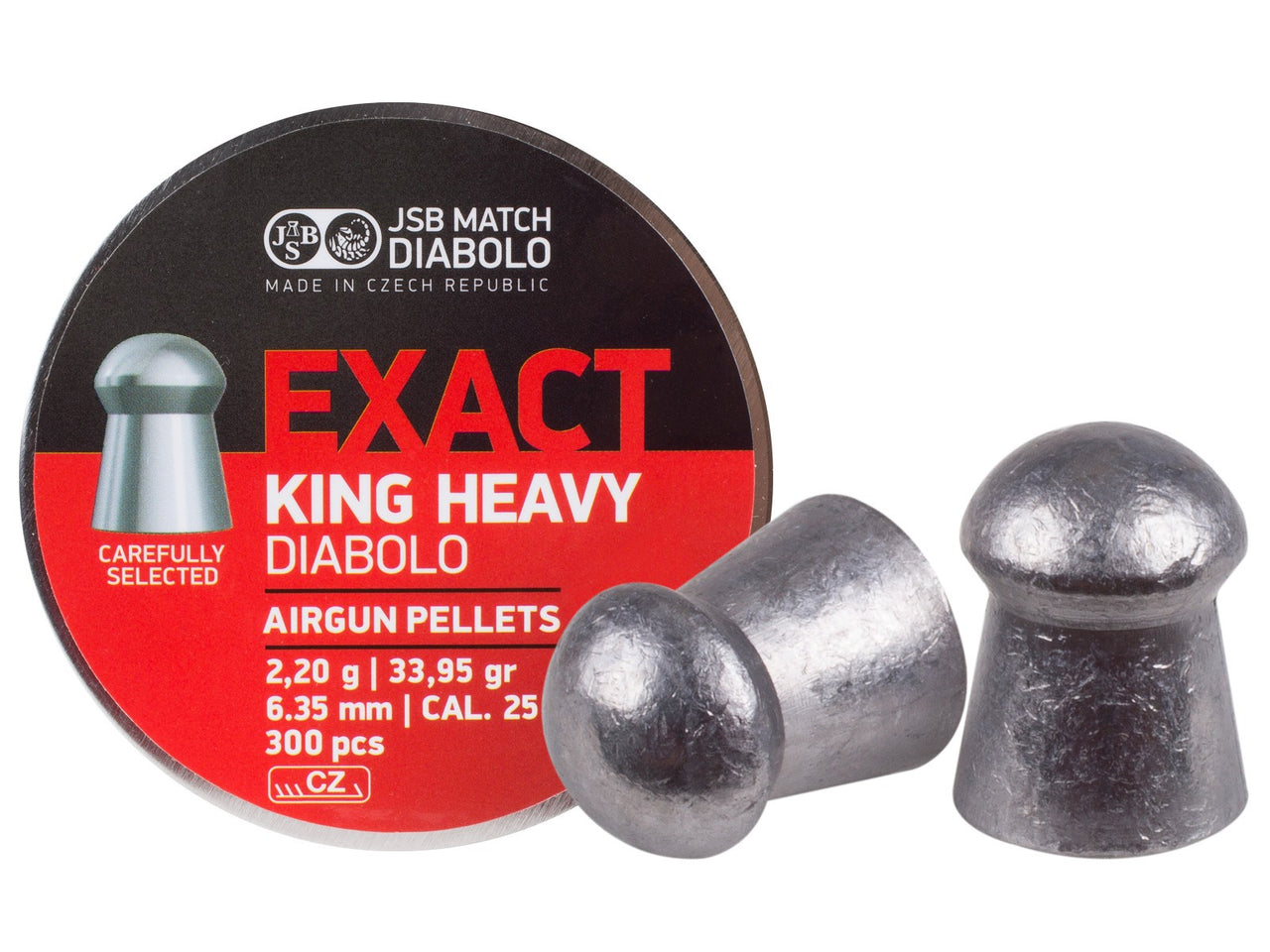 JSB Match Diabolo Exact King HEAVY | .25 Cal | 33.95 Grains | 300 Ct