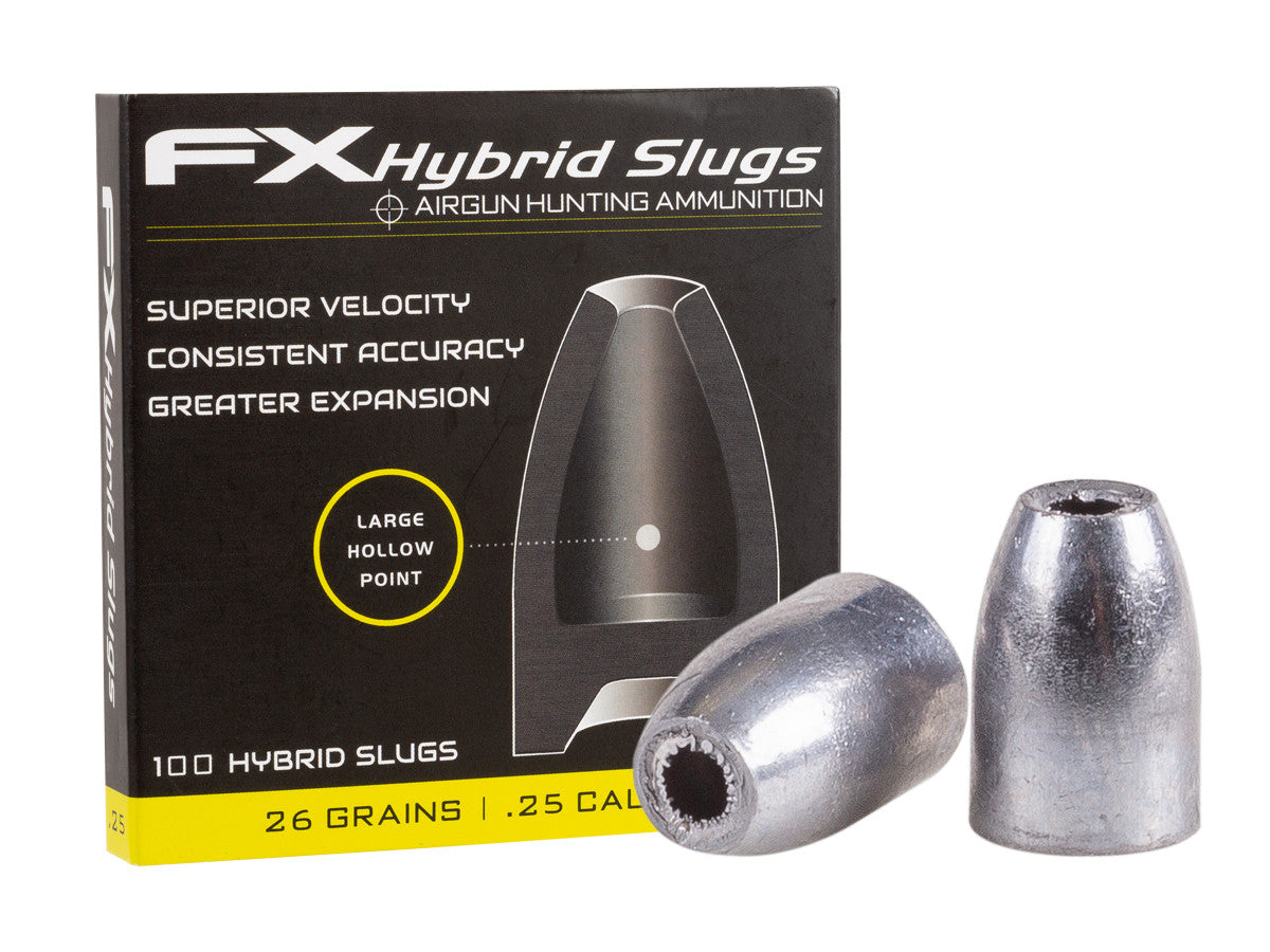 FX Hybrid Slugs | .25 Cal | 26 Grains | 100 Ct