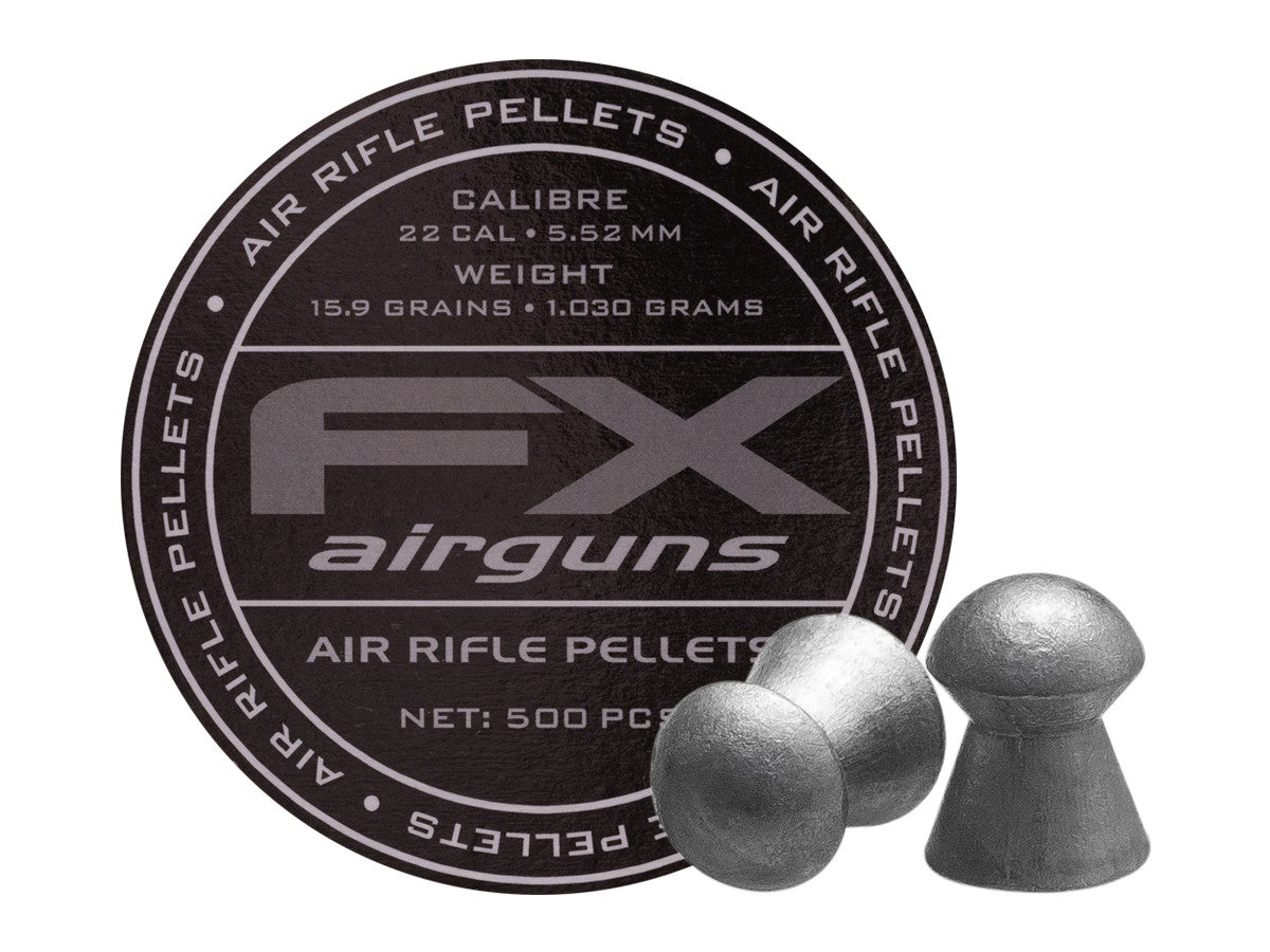 FX Airgun Pellets | .22 Cal | 15.89 Grains | 500 Ct