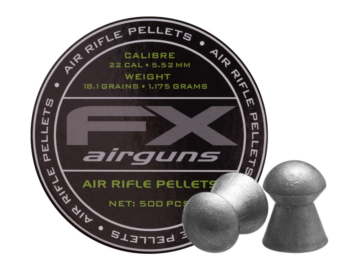 FX Airgun Pellets | .22 Cal | 18.13 Grains | 500 Ct