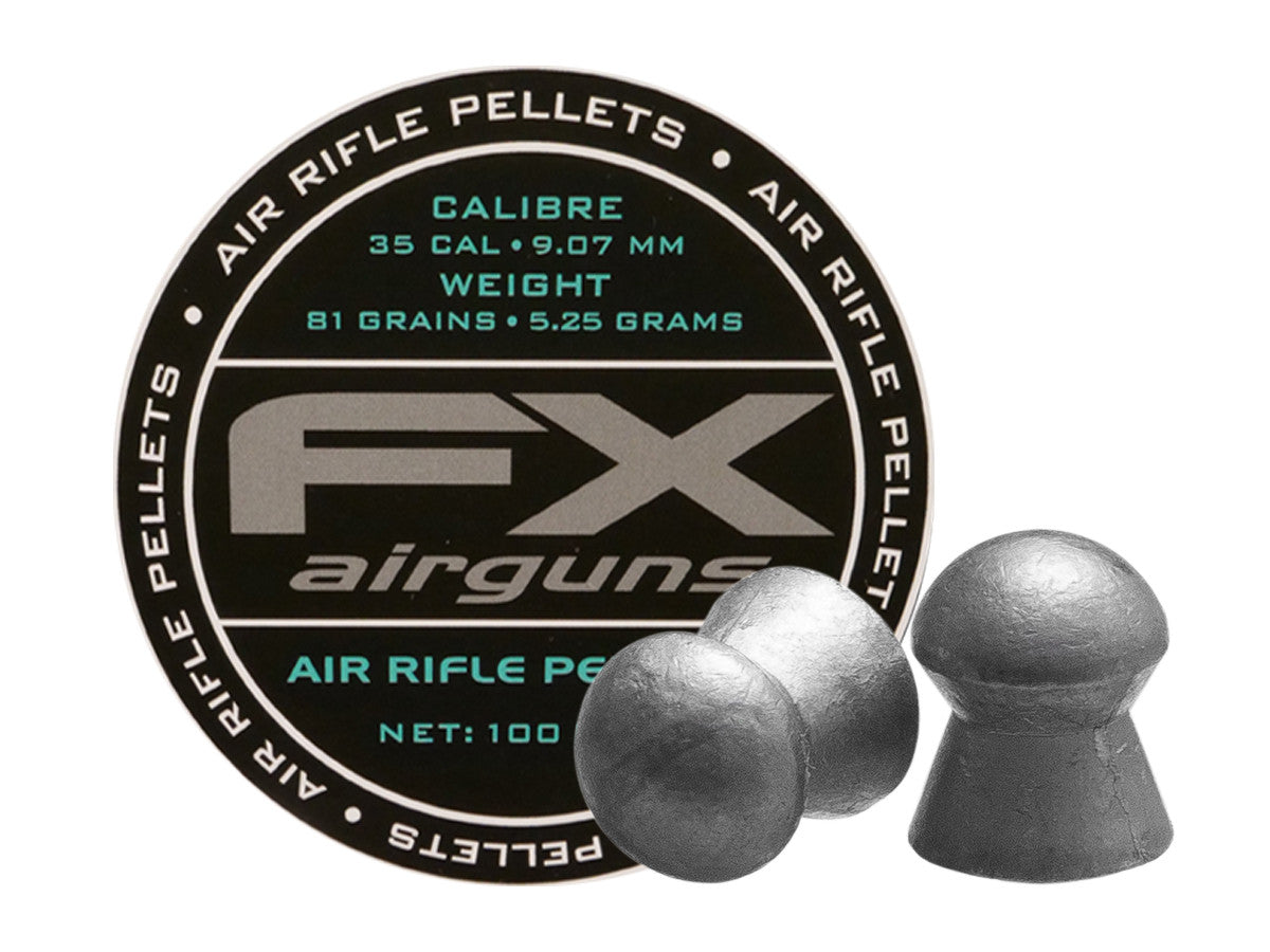 FX Airgun Pellets | .35 Cal | 81.02 Grains | 100 Ct