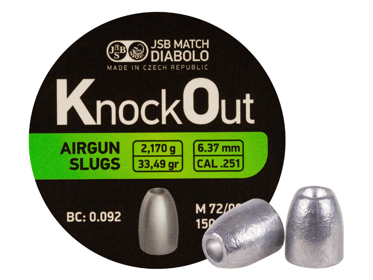 JSB Match Diabolo KnockOut Slugs .25 | 33.49gr | 150 pcs.