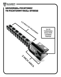 Thumbnail for UNIVERSAL PICATINNY TO PICATINNY RAIL ST0032