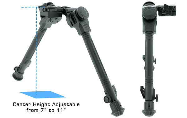 UTG | Over Bore Bipod | 7"-11" Center Height | Picatinny