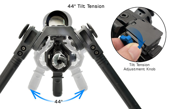 UTG | Over Bore Bipod | 7"-11" Center Height | Picatinny