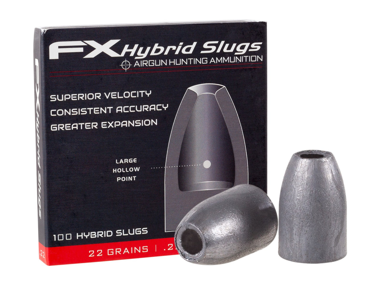 FX Hybrid Slugs | .22 Cal | 22 Grains | 100 Ct