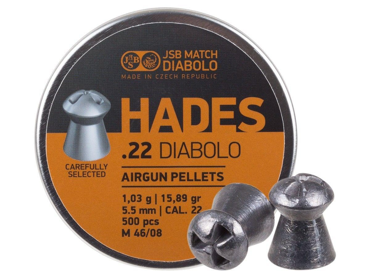 JSB Match Diabolo HADES | .22 Cal | 15.89 Grains | 500 Ct